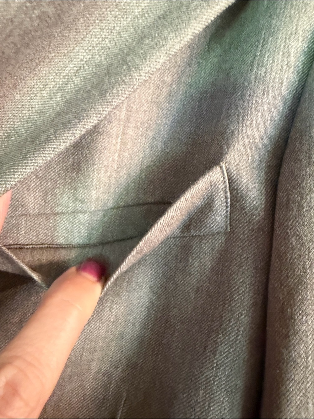 Reiss Double-Breasted Light Gray Blazer - Picture 9 of 10